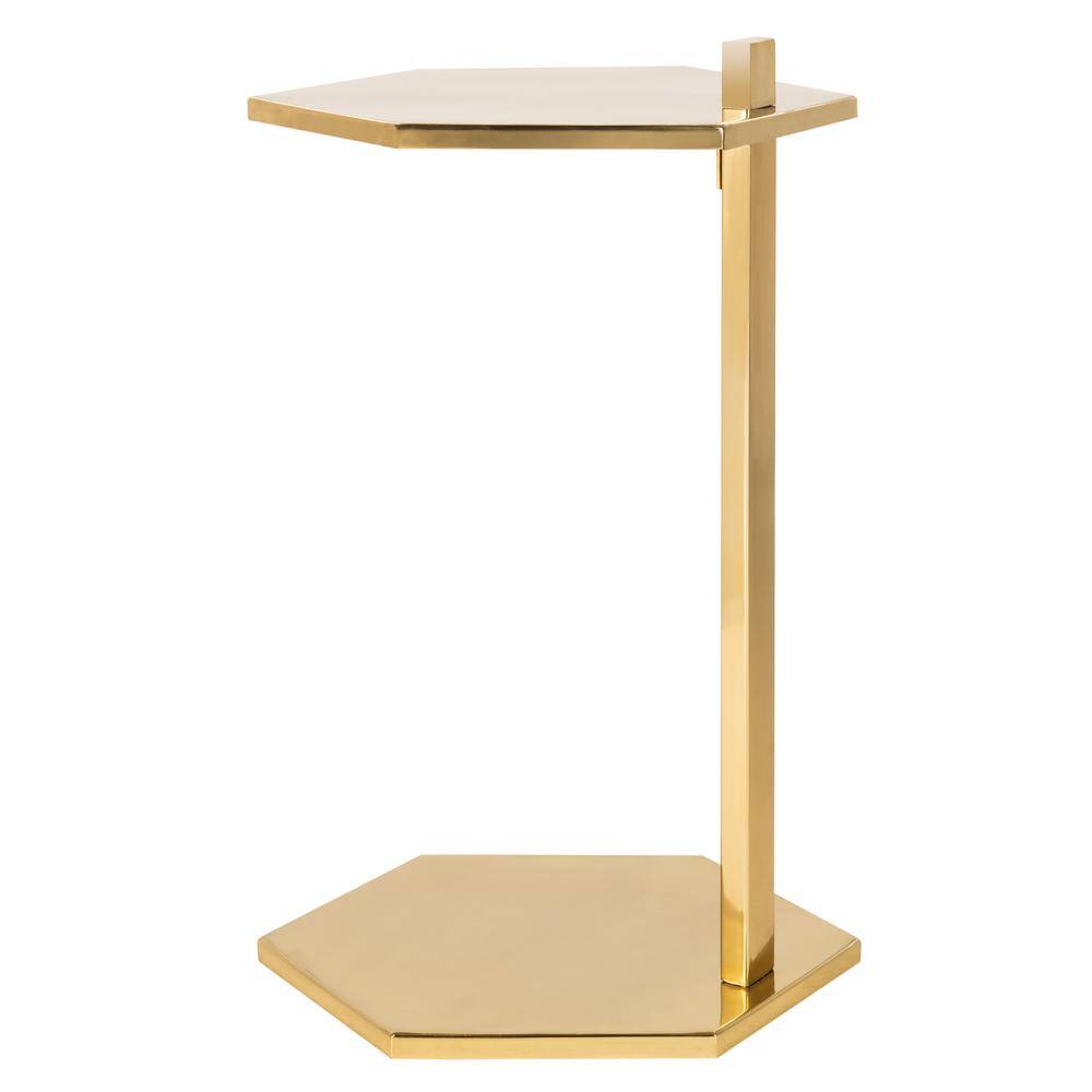 Aurea Gold Hexagonal Metal C-Table