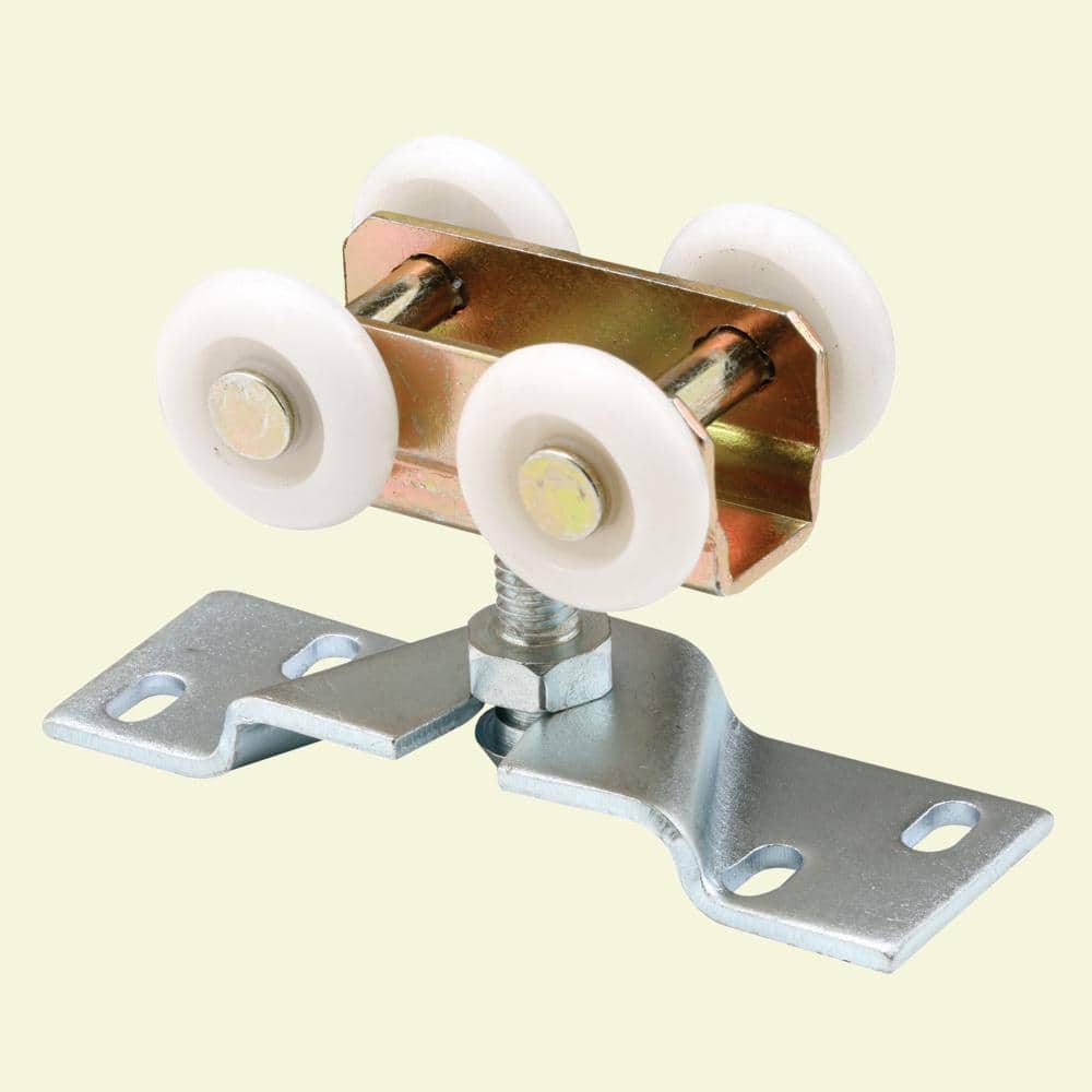 Prime-Line Stamped Steel, Bi-Fold Door Roller Assembly, Four