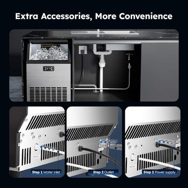 SIMZLIFE 17.5 in. 100 lb./24H Freestanding/Undercounter Commercial