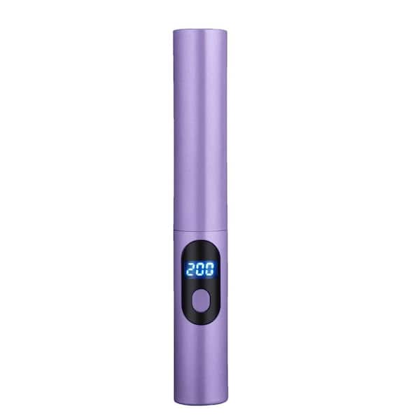 Aoibox 7.28 in. x 1.18 in. x 1.1 in. Personal Care Hair Straightener in Purple Finish 110-240V Hair Styling Comb Curling Iron