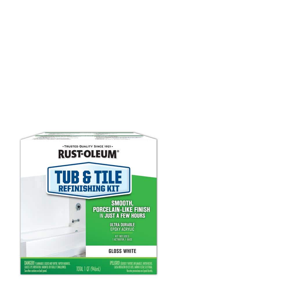 RustOleum Specialty 1 qt. Gloss White Tub and Tile Refinishing Kit (4