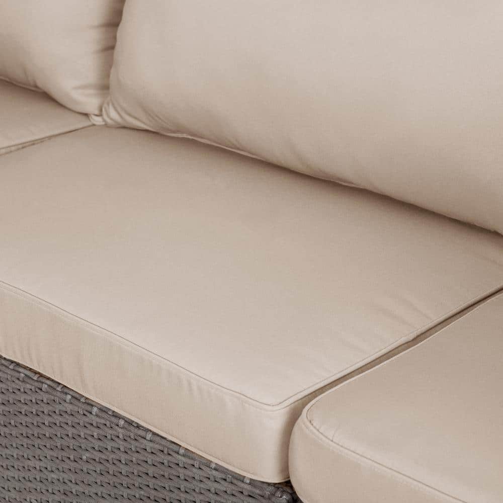 Balkene Home Sino Wicker Patio Sectional Sofa - Thumbnail 4