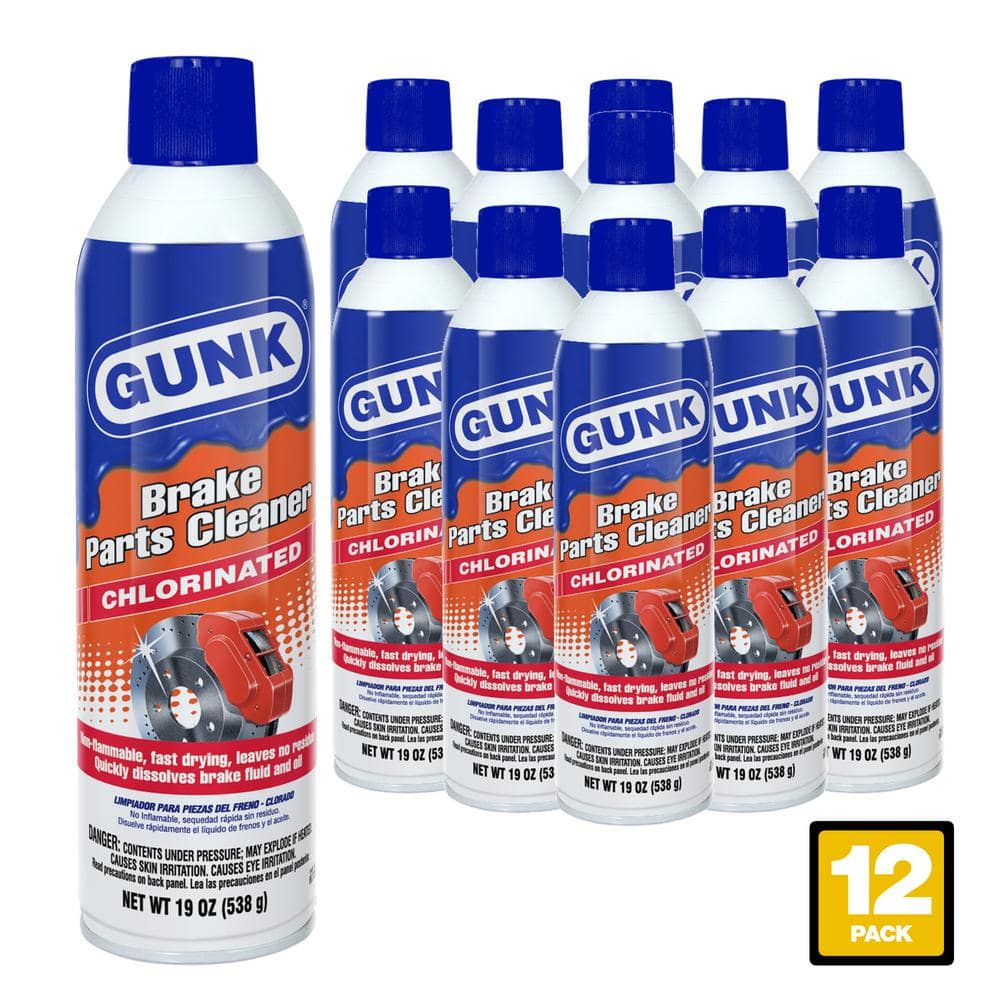 GUNK 19 oz. Chlorinated Brake Cleaner Pack of 12