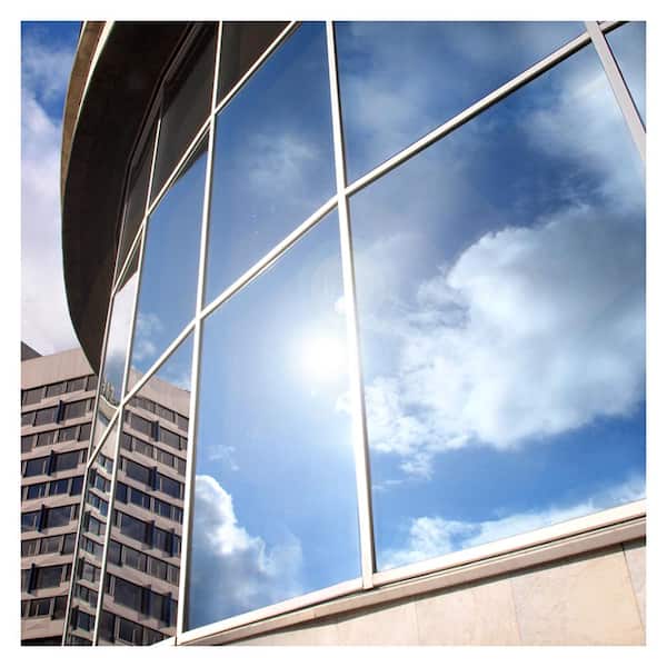 Silver Mirrored Window Film One way Reflective solar tint House Heat reduction 