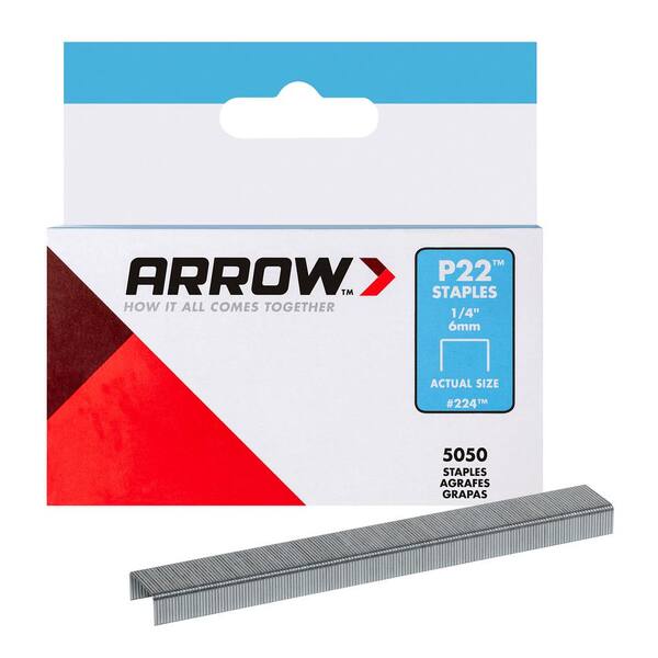 Arrow P22 1/4 in. Staples (5,050-Pack)