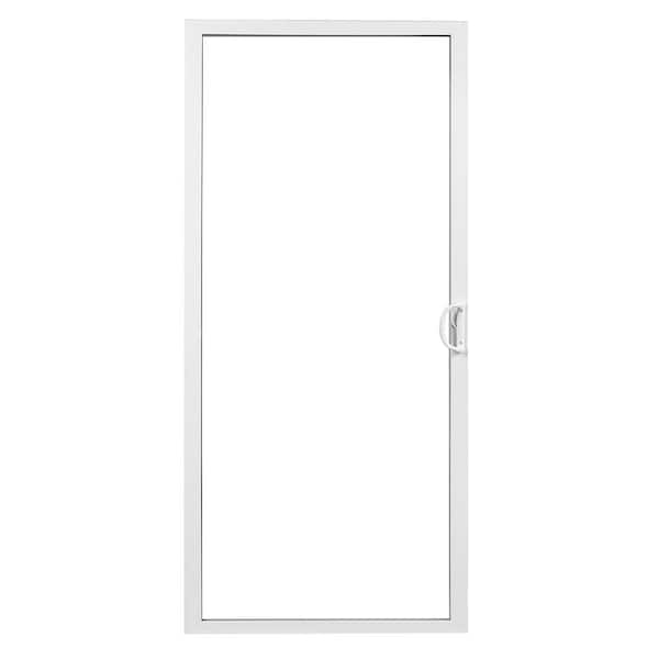American Craftsman 72 in. x 80 in. 50 Series White Vinyl Sliding Patio Door Fixed Panel, Low-E SC Glass, Universal Handing