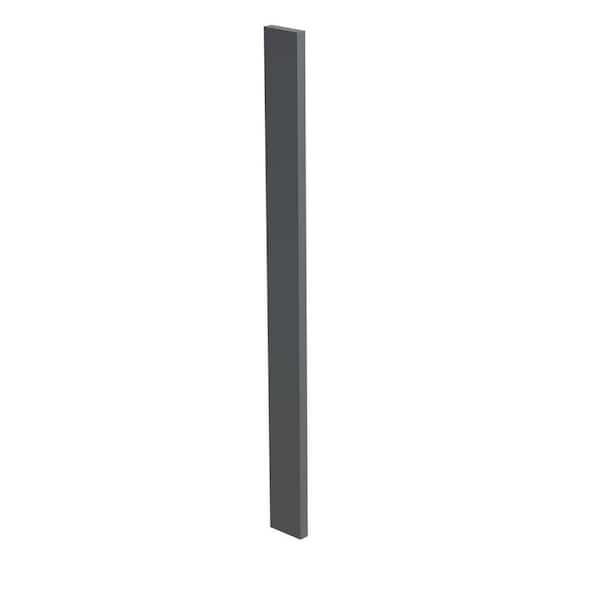 Newport Grayson 6 in. W x 0.75 in. D x 36 in. H Solid Wood Kitchen Cabinet Filler in Deep Onyx