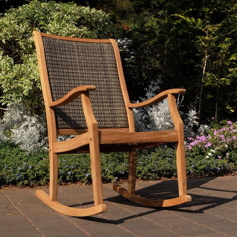 rocking chair teak wood