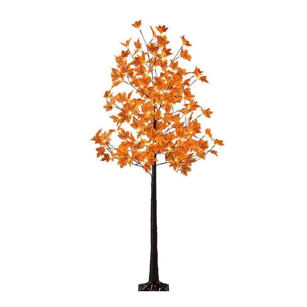 proHT 6 ft. Maple Tree with 120-Warm White Lights