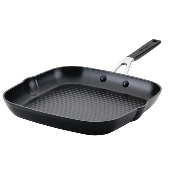 KitchenAid Hard Anodized Nonstick Frying Pan, 10-Inch, Onyx Black