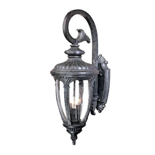 Acclaim Lighting Monte Carlo Collection Wall-Mount 3-Light Outdoor Stone Light Fixture