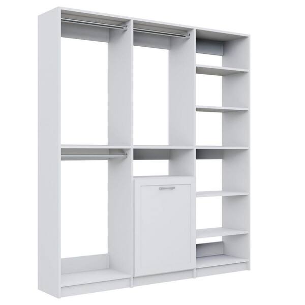 MODULAR CLOSETS Alto Laundry Room 67.5 in W White Shaker Double