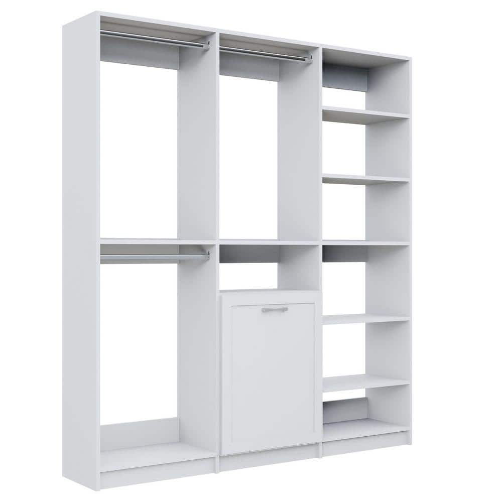 HARU　 コレクションbox 30マス5x6 ２セット　ホワイトオーク MODULAR CLOSETS Alto Laundry Room 97.5 in W White Shaker Double