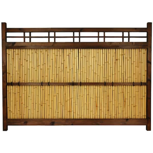 Oriental Furniture 47 in. Bamboo Garden Fence