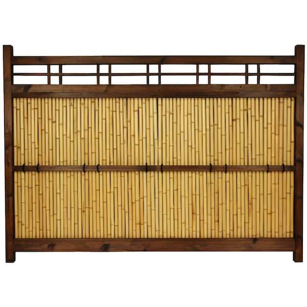 47 in. Bamboo Garden Fence