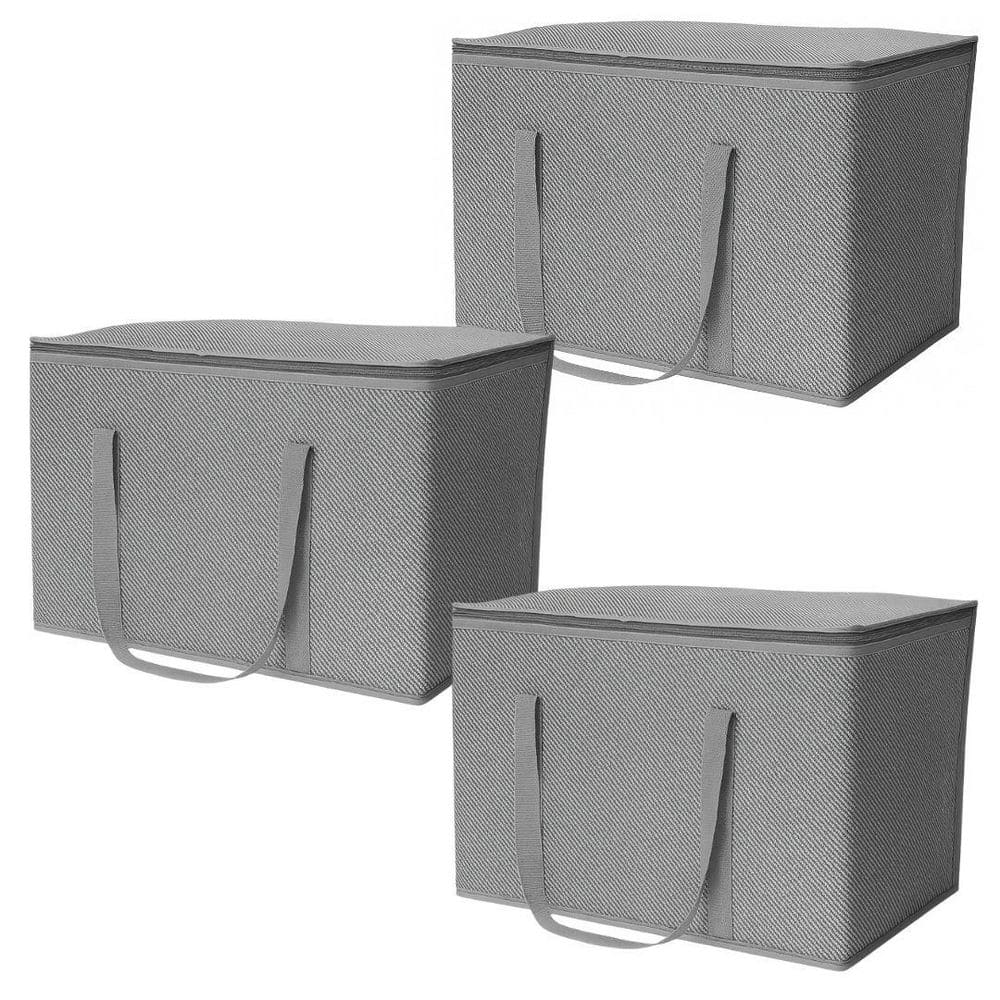 DURASACK 84 Qt. Gray Insulated Hot Cold Tote Bag, 3-Pack CL