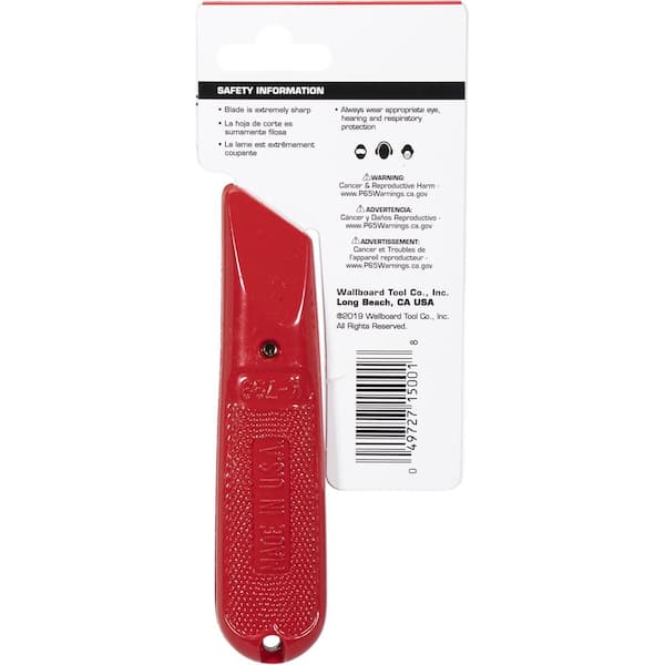 Wal-Board Tools Fixed-Blade Utility Knife 015-001-HD - The Home Depot