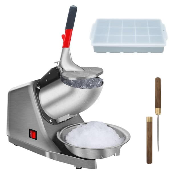 3520 oz. Shaved Ice Machine Snow Cone Machine with Stainless Steel Blade for Shaved Ice and Snow Cone, Silver