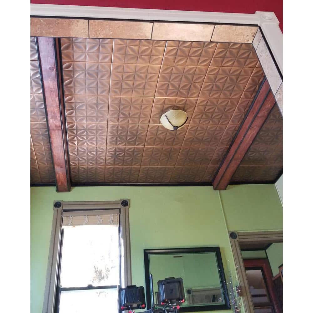 White Polystyrene Square Glue-up Ceiling Tile