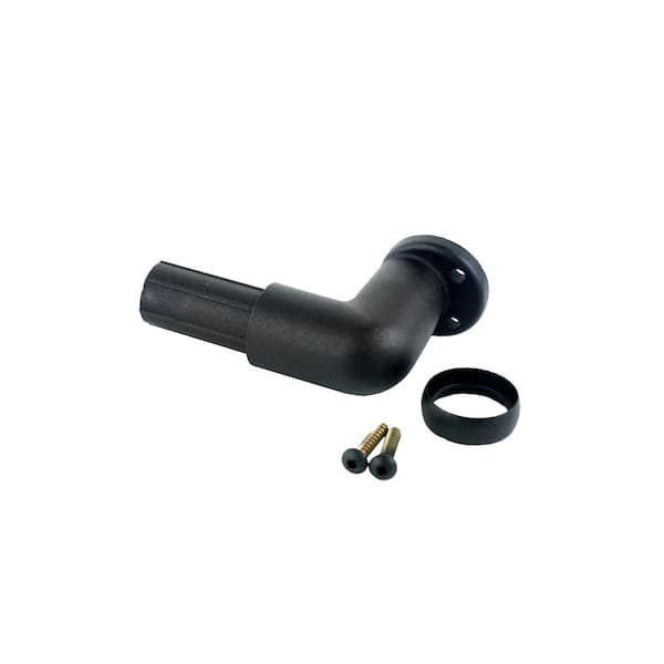 WESTBURY Continuous Handrail Aluminum Wall Return Black Fine Texture ADA Compliant