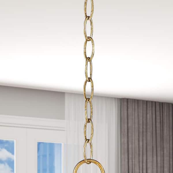 Livex Lighting 3 ft. Antique Gold Leaf Heavy-Duty Decorative Chain 5608-48