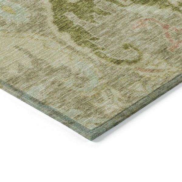 Chantille Machine Washable Indoor/Outdoor Abstract ACN1932 Khaki 8 ft. x 10 ft. Area Rug