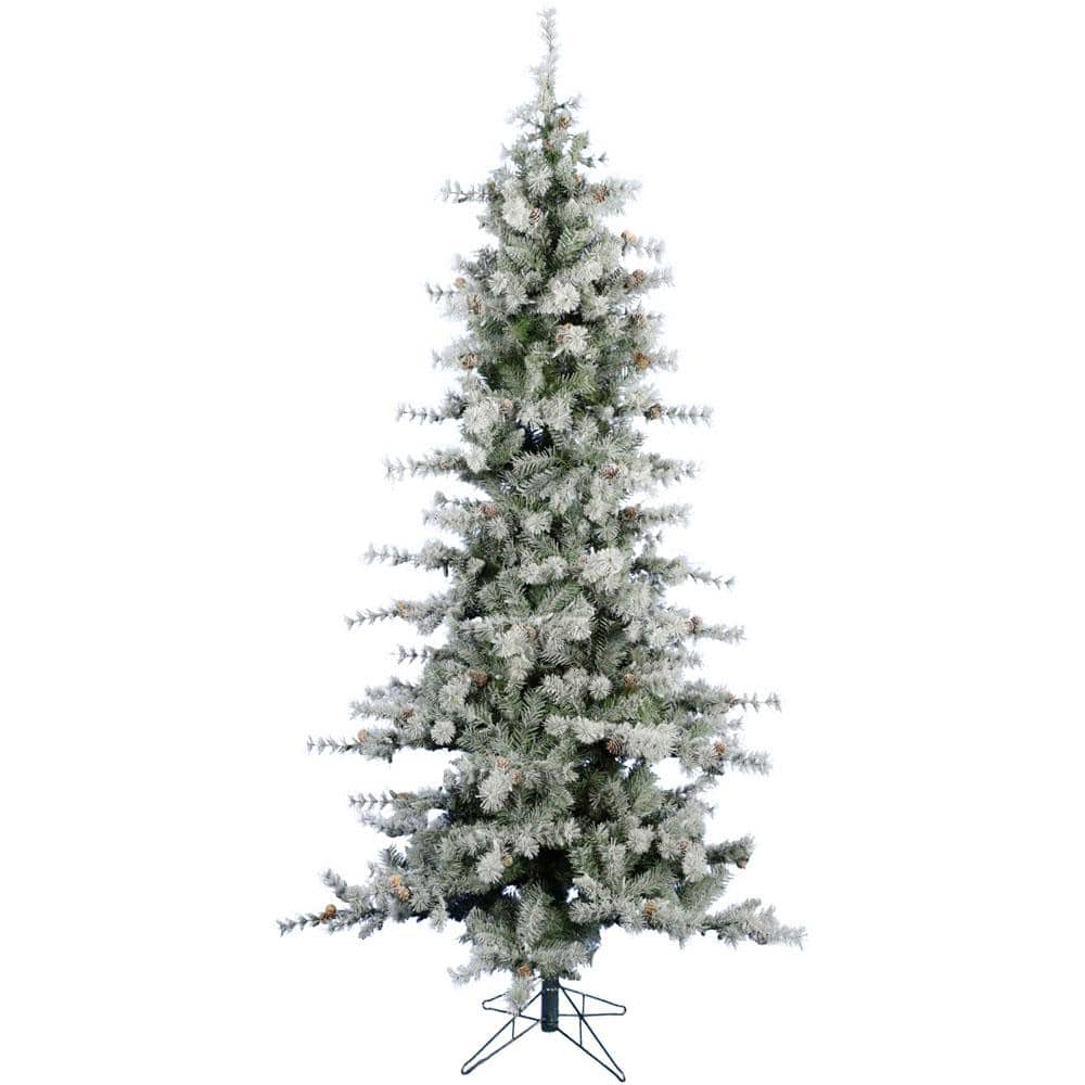 Fraser Hill Farm 9-ft. Unlit Buffalo Fir Green Slim Artificial Artificial Christmas Tree