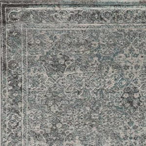 Luxe Turquoise 9 ft. x 13 ft. Indoor Area Rug