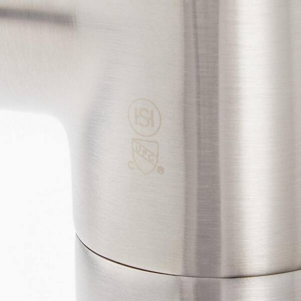 SIGNATURE HARDWARE - Lexia Single-Handle Floor Mounted Roman Tub Faucet in. Brushed Nickel