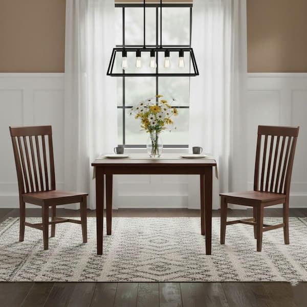 Espresso Solid Wood Dining Table