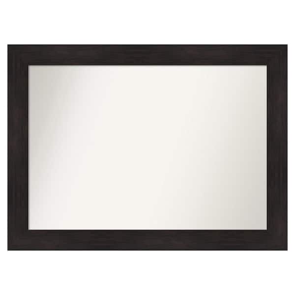 Amanti Art Furniture Espresso 41.75 in. x 30.75 in. Custom Non-Beveled Satin Recyled Polystyrene Bathroom Vanity Wall Mirror
