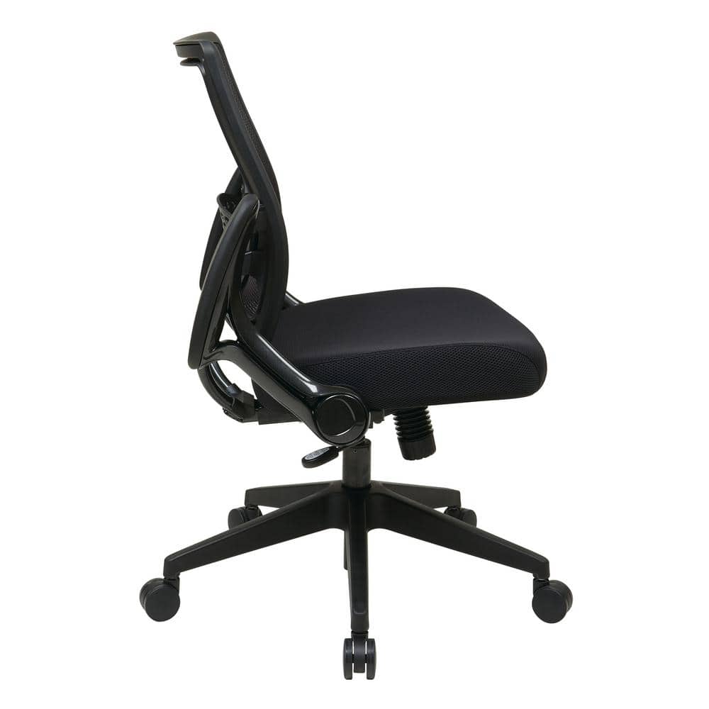 Black Mesh Executive Swivel Office Chair with Adjustable Arms