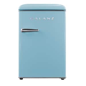 GLR12TBKEFR Galanz Galanz 12.0 Cu Ft Retro Top Mount Refrigerator in Vinyl  Black