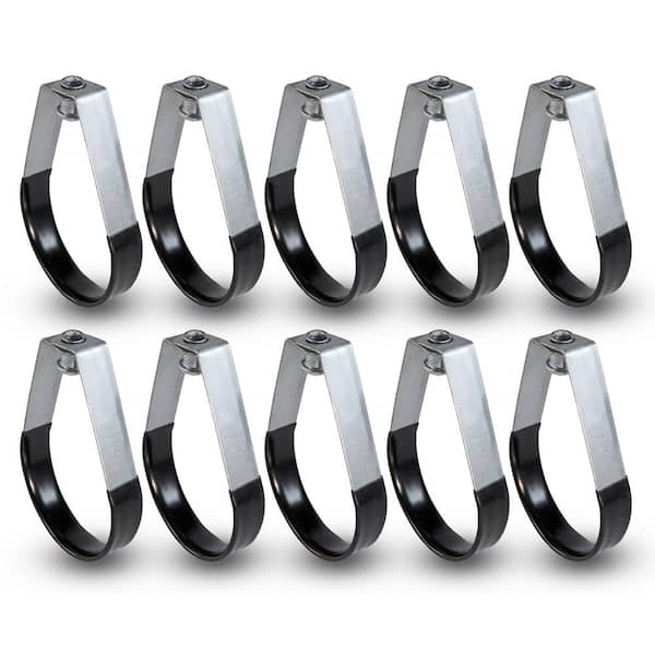PLUMBFLEX 2 in. Swivel Loop Hanger for Vertical Pipe Support in Plastic Coated Steel (10-Pack)