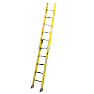 Louisville Ladder FE3216 Fiberglass Extension Ladder 300-Pound Capacity,  16-Foot, Type IA, Orange & LP-5510-00 Series Extension Pro-Guards/Ladder