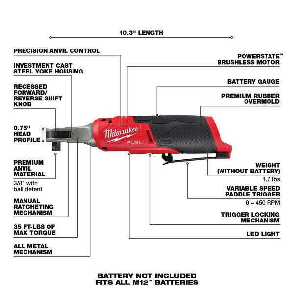 Milwaukee M12 FUEL 12V Lithium-Ion 