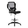 Inbox Zero Flip Top Ergonomic Mesh Drafting Swivel Desk Chair Lumbar Support,  Height Adjustable with Foot Ring & Reviews