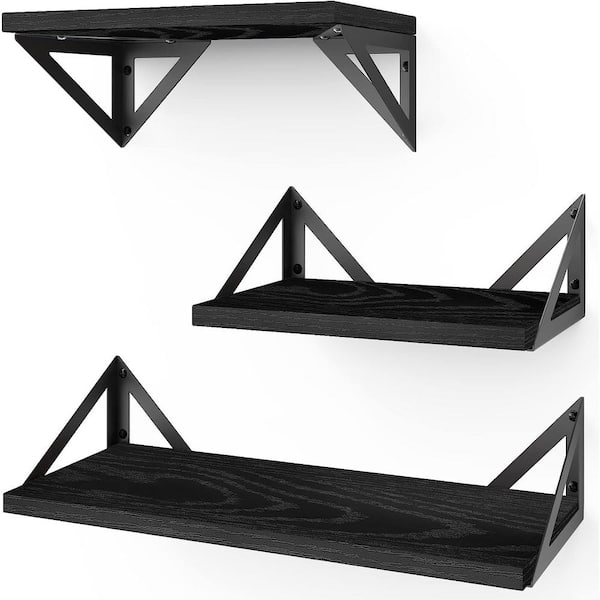 ALFI Black 2-Tier Stainless Steel Wall Mount Bathroom Shelf (12-in x 4-in)  in the Bathroom Shelves department at