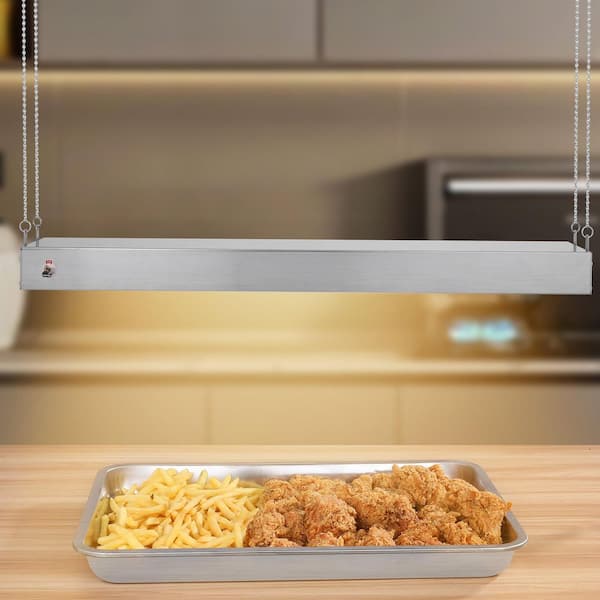 Food Heat Lamp, 750-Watt Hanging Commercial Food Heating Warmer, Electric Strip Heater Light with Cord