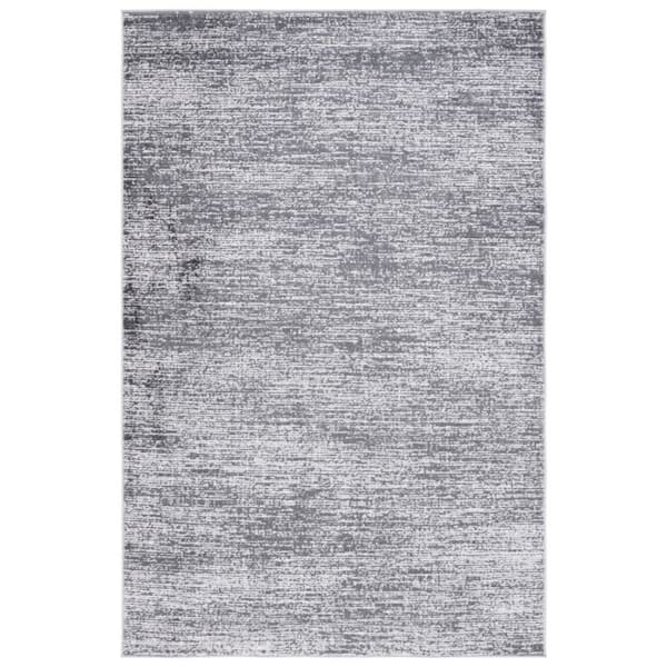 SAFAVIEH Shivan Grey/Dark Grey 5 ft. x 8 ft. Abstract Geometric Distressed Area Rug
