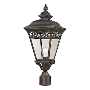 Mendham 1-Light Outdoor Hazelnut Bronze Post Lantern