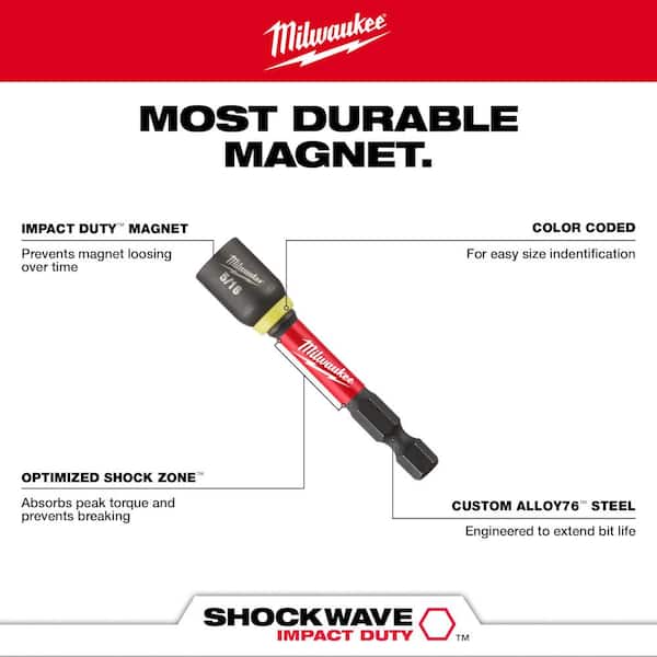 Milwaukee SHOCKWAVE Impact Duty 7/16 in. x 2-9/16 in. Alloy Steel