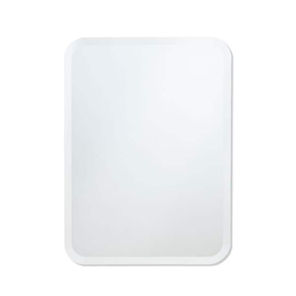 better bevel 22 in. W x 30 in. H Frameless Rounded Rectangular Beveled Edge Bathroom Vanity Mirror