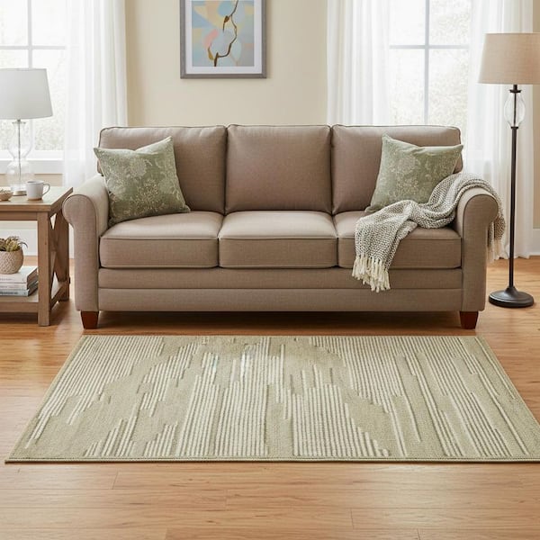 5 ft. x 8 ft. Multi-Colored Wool Geometric Hand Hooked Area Rug