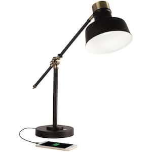 Balance 18 in. Black LED Desk Lamp