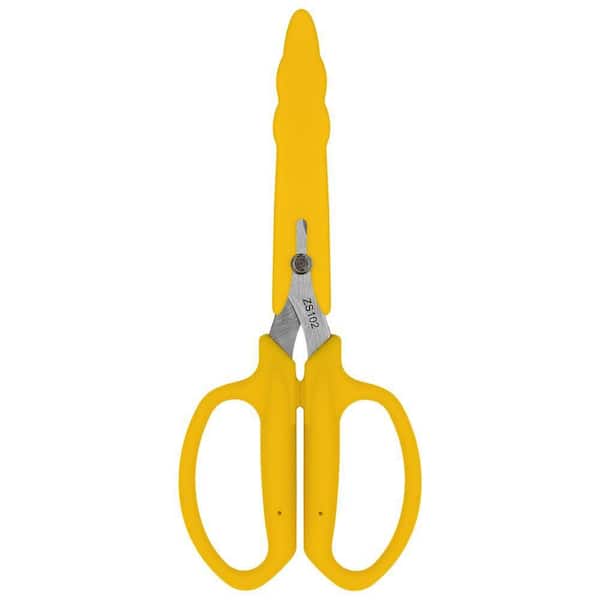 ZENPORT Floral Scissors with Chrome-Plated Blade and Safety Cap, 3