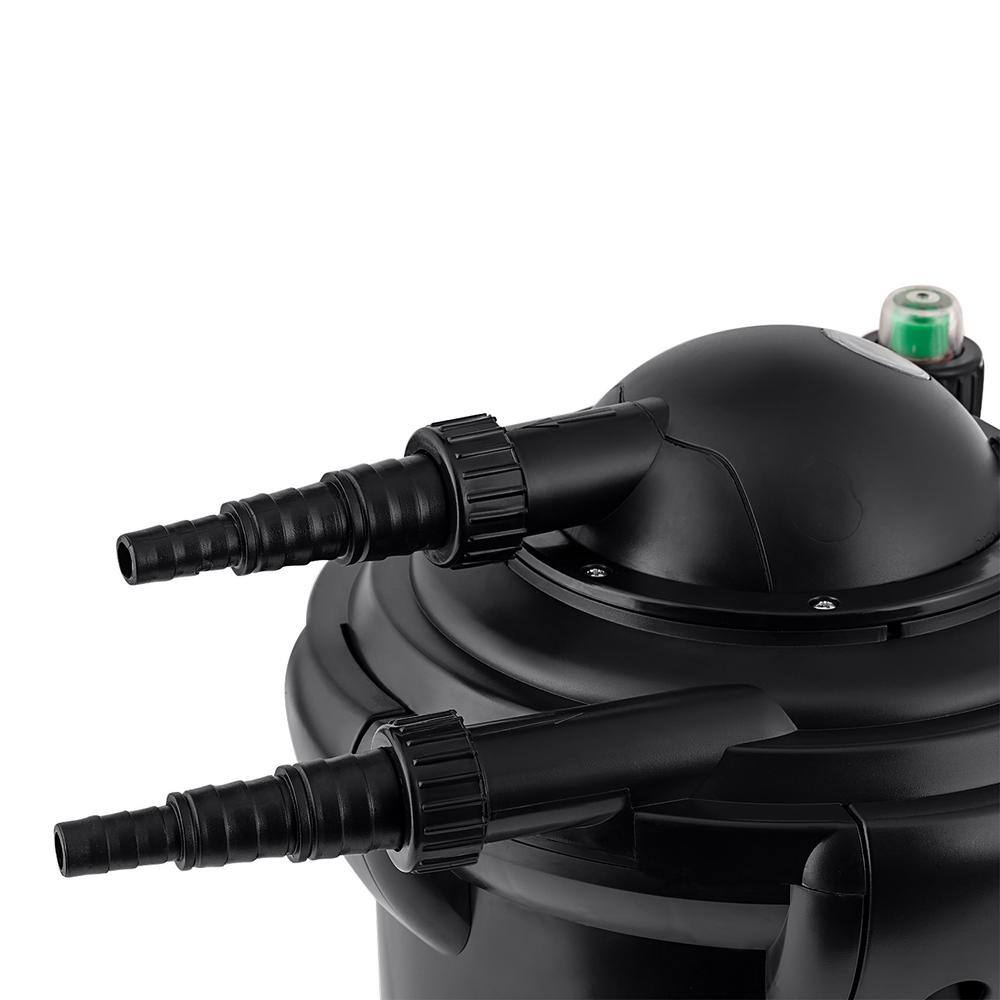 Black 15" Bio-Pure Pressure Pond Filter with Indicator