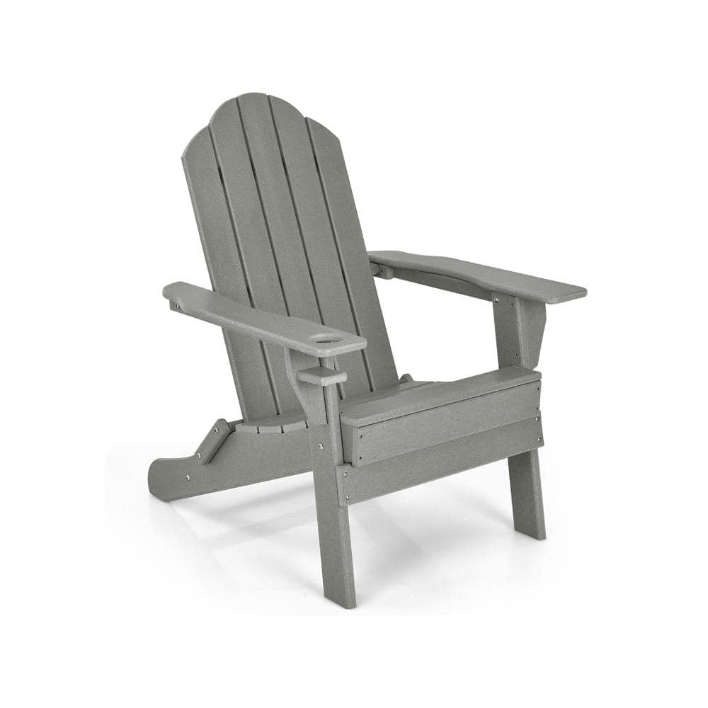Foldable All-Weather Adirondack Chair with Cup Holder 103-Degree Backrest 330 lb. Capacity price history on PriceWatchPro