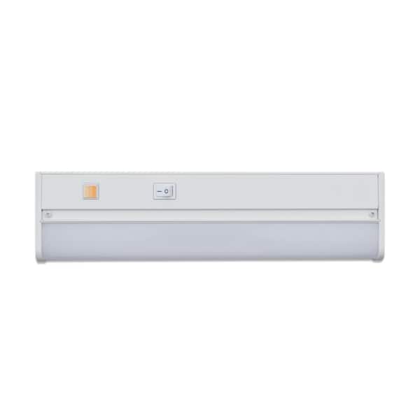 Commercial Electric Direct Wire Aluminum 12 in. LED White CCT Changing Under Cabinet Light