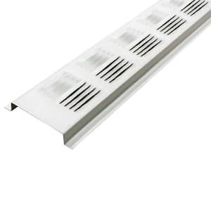 2.6 in. x 97.25 in. Rectangular White UV Resistant Aluminum Soffit Vent (Sold in a carton of 50 only)